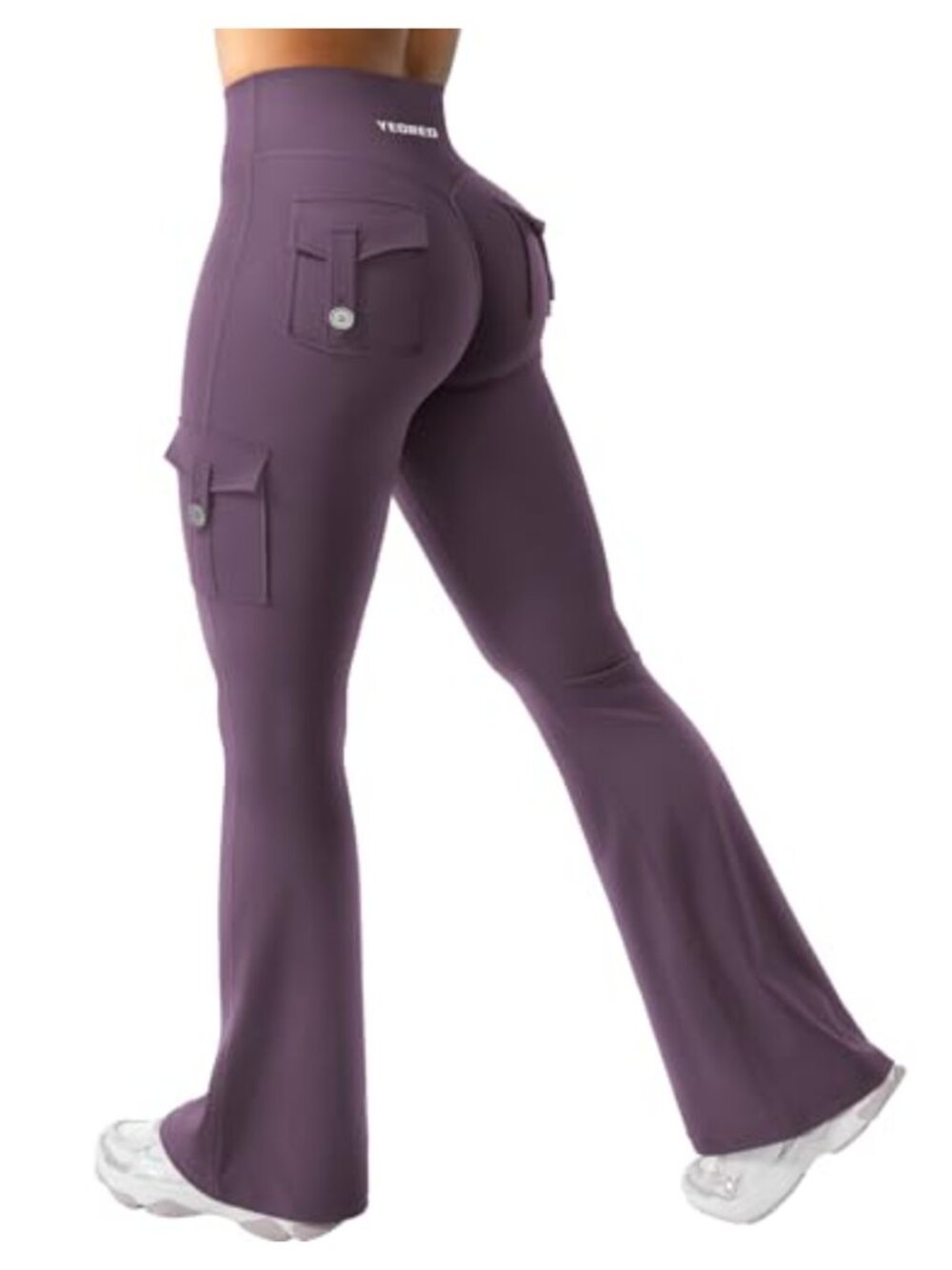 Women Flare Leggings High Rise Bootcut Yoga Pants with Pockets